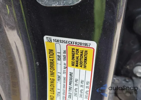 2015 GMC Yukon Xl 1500 Sle from USA, damaged, VIN 1GKS2GECXFR281957